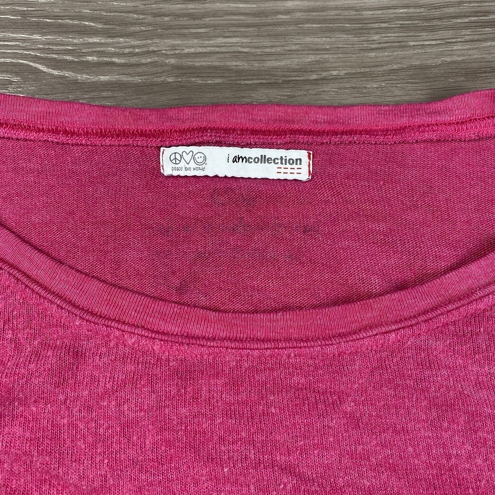 Peace Love World Women's Comfy I Am Beyoutiful Pullover Pink Large - Picture 3 of 8